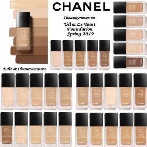 chanel ultra le teint color chart|Chanel foundation for older skin.